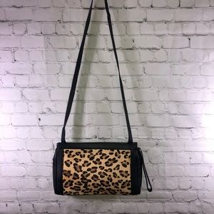 Kate Spade Leather & Calf Hair Leopard Print Bag